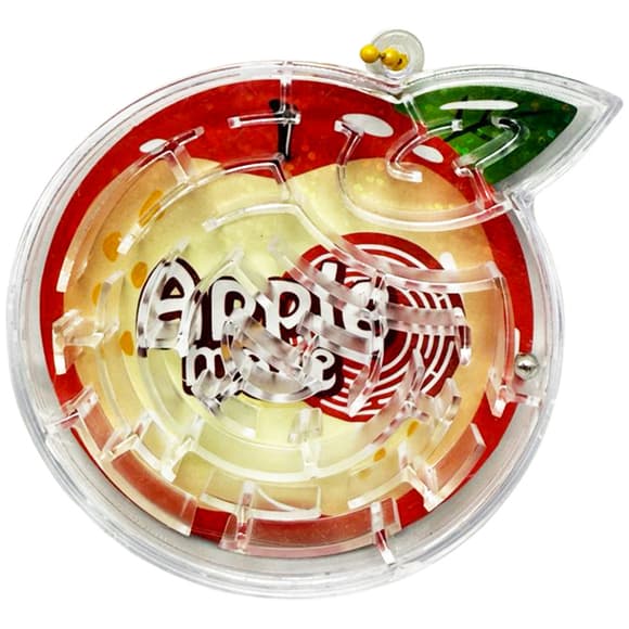 Детская головоломка лабиринт "Apple maze" 2347(Red) розмір 7х1х9 см