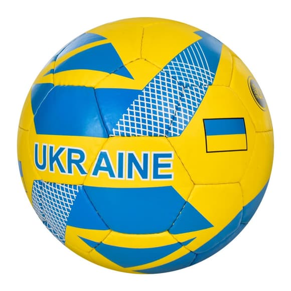 Футбольний м'яч 2500-232 жовто-блакитний, розмір № 5