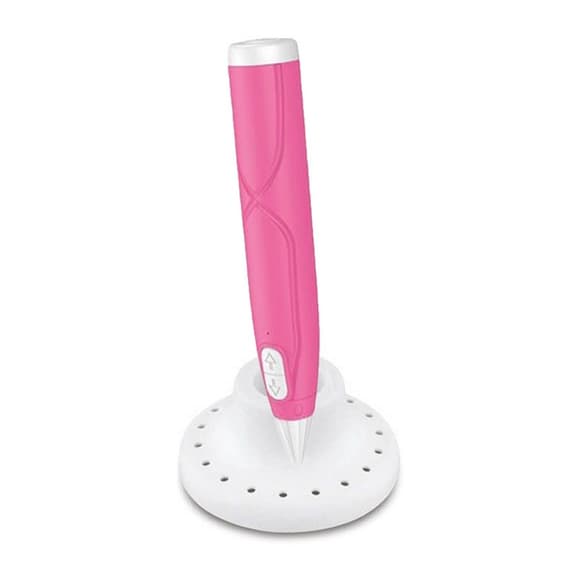 Набір для творчості 3D ручка AK 0011(Pink) 17 см, 9 трафаретів