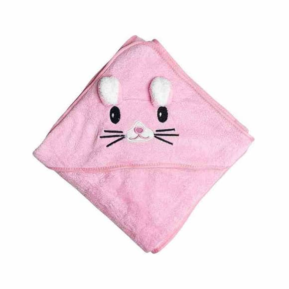 Детское полотенце с капюшоном MGZ-0640(Pink) размер 80х80 см