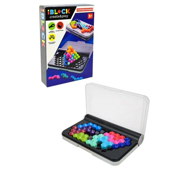 УЦЕНКА!!! Головоломка серии "Create and Play" IBLOCK PL-724-114-UC развитие логики 120 вариантов сборки