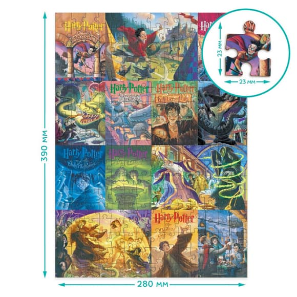 Пазл классический "Harry Potter Книжные обложки" 200657, 250 элементов