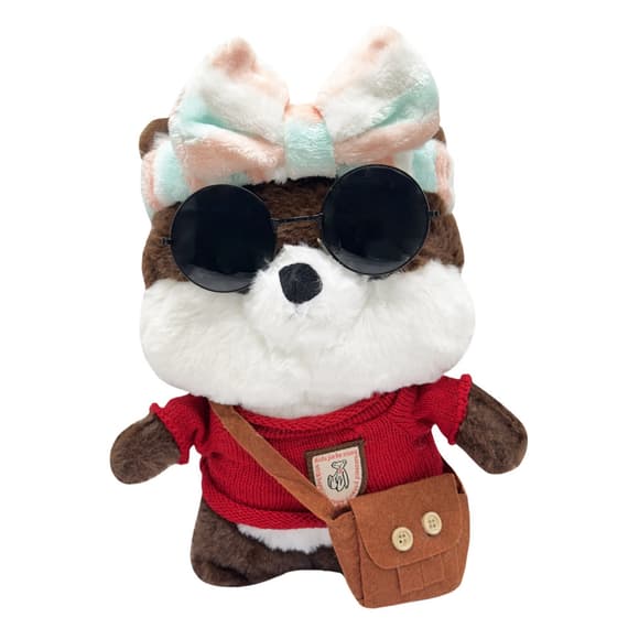 М'яка іграшка "Песик" K0201(Brown) одяг в асортименті, 30 см
