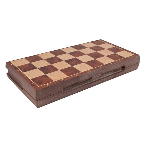 Набор настольных игр "Магнитные шахматы, шашки" 2 в 1 2458, 30,5х30,5х2 см