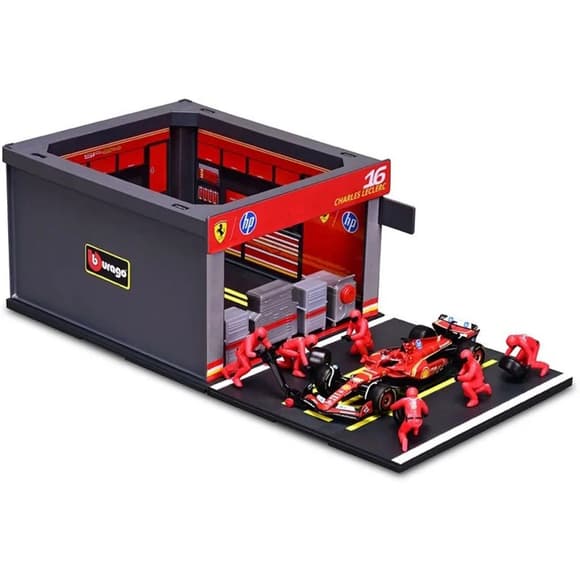 Игровой набор формулы один "Pit Pass Ferrari SF-24" Bburago 18-36862 (#16)