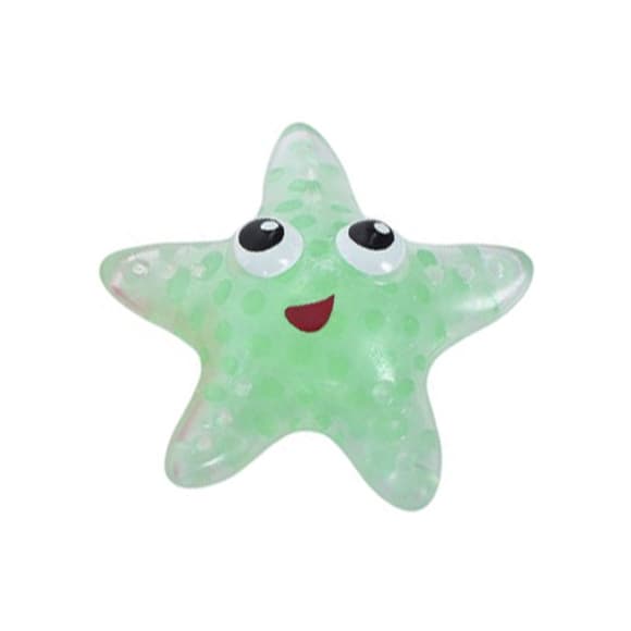 Детская игрушка-антистресс "Морская звезда" MS 3666(Green) с орбизом, 10 см