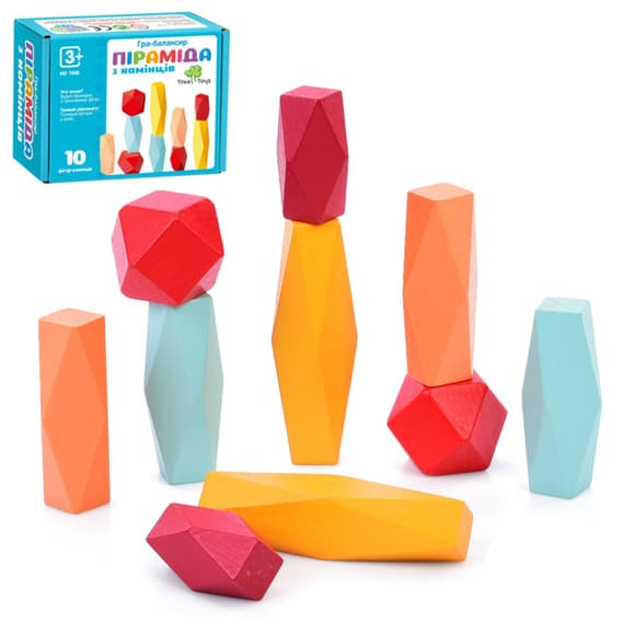 Детская деревянная игра-балансир MD 1896, 10 фигурок