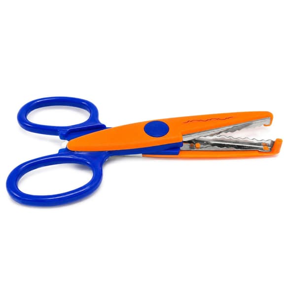 Ножницы детские "Craft" 1606A(Orange-Blue) с фигурным лезвием
