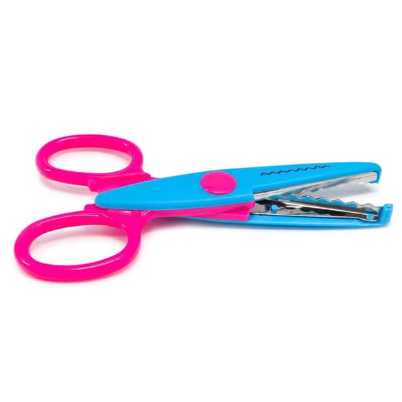Ножницы детские "Craft" 1606A(Blue-Pink) с фигурным лезвием