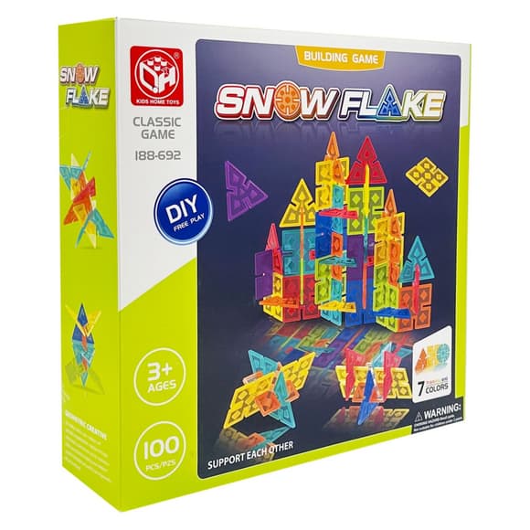 Детский набор конструктора "Snow Flake" 188-692, 100 деталей