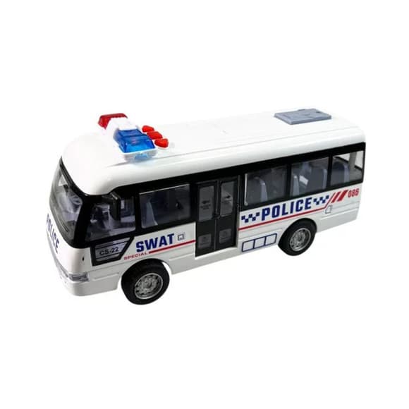 Детский инерционный автобус YM-9906F(White) 19х6,5х8 см