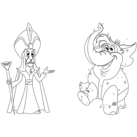 Раскраска "Игра с цветом. Аладдин" 1426003 Disney Малыш, 12 страниц