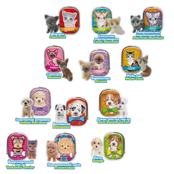 Фигурка-сюрприз "Мяу-гав команда" PC062, 1х1х2 см, серия "Puppy Club"