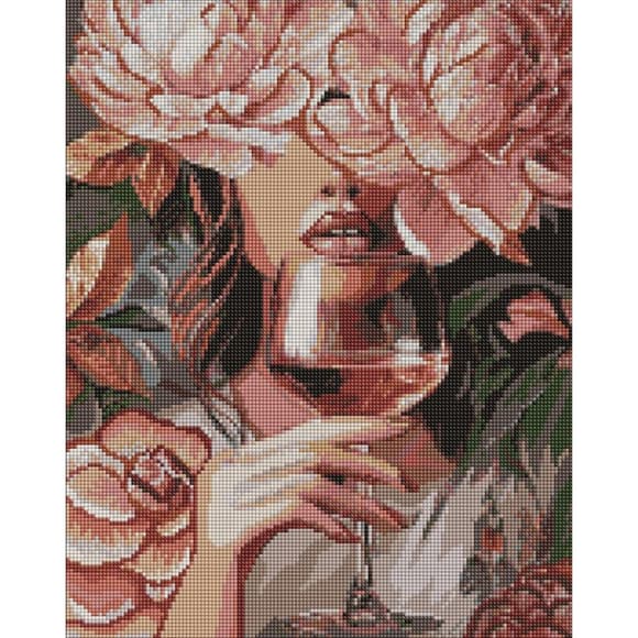 Алмазная мозаика "Портрет элегантности" ©art_selena_ua AMO20114, 40х50 см  