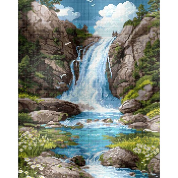 Алмазная мозаика "Шум воды и покой" ©art_selena_ua AMO8355, 40х50 см 