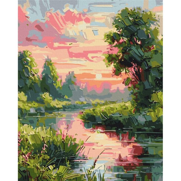 Картина по номерам "Уютный пейзаж" @olegloburak BS54162, 40х50 см