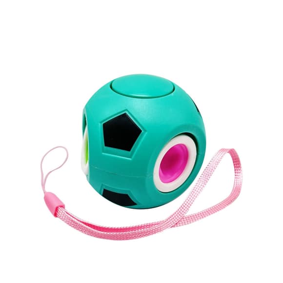 Детская игрушка-антистресс "Футбольный мяч" BK168-27(Turquoise) с петелькой