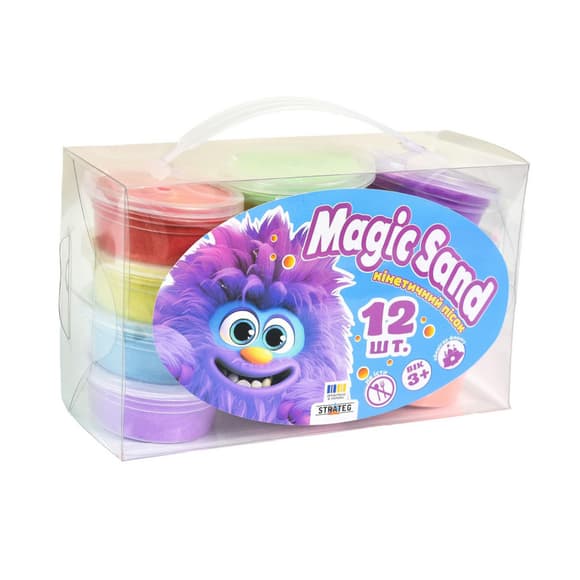 Набор кинетического песка "Magic sand" 39405, в наборе 12 штук