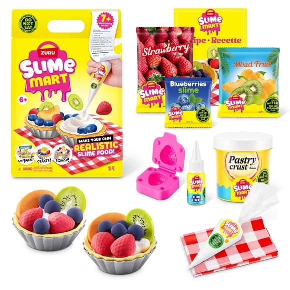 Ігровий набір зі слаймами "Фруктовий тарт" Slime Mart 15901E серії "Shopping Bag"