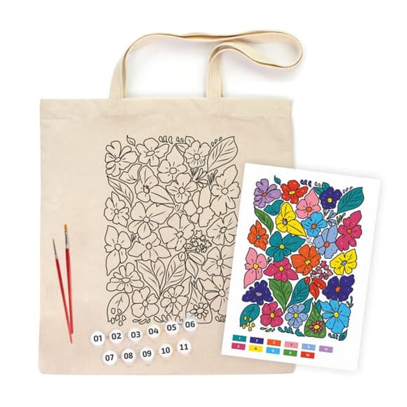Набор для творчества экосумка-раскраска "Funny flowers" N0003647 размер 38х42 см