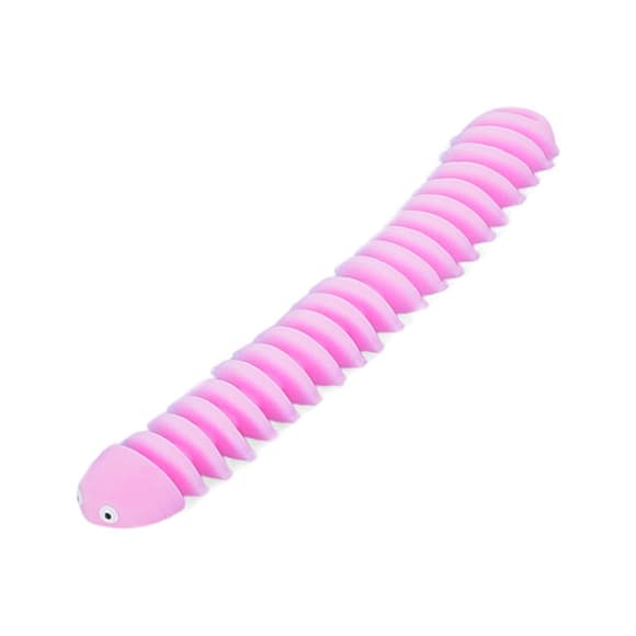 Детская игрушка-антистресс "Гусеница" MS 3657(Pink) 21 см