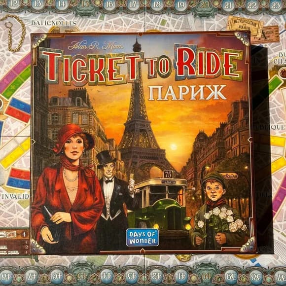 Настольная игра "Билет на поезд: Париж" LOB2340UA от 2 до 4 игроков