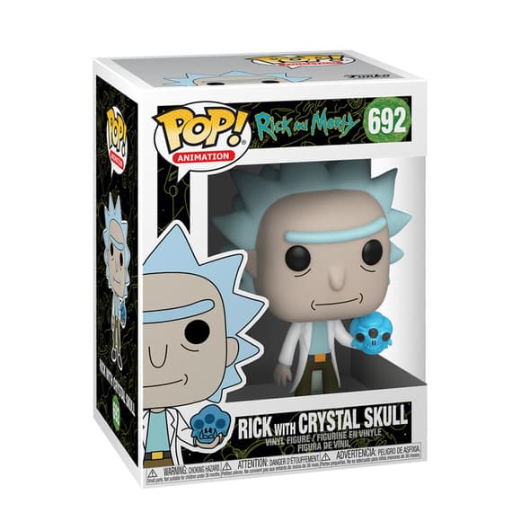 Игровая коллекционная фигурка "Рик с хрустальным черепом" FUNKO POP! 45438 серии "Рик и Морти"
