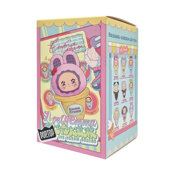 Коллекционная мягкая игрушка с кольцом Мороженко Pop Top MJ-000095 Lucky Emma серии "Scoop Ice Cream"