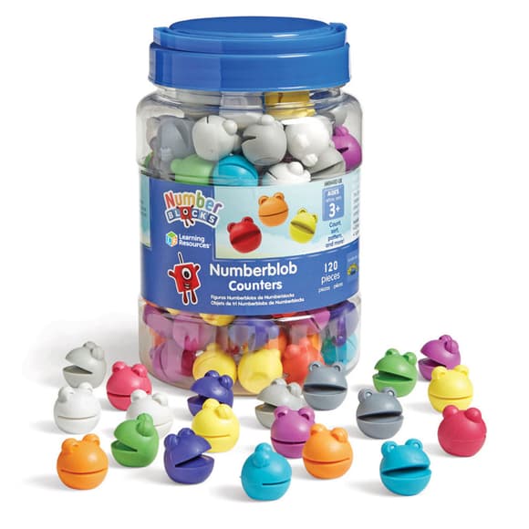 Игровой набор для обучения счету "Веселые жабки Numberblobs" Learning Resources HM94490-UK 120 жабок