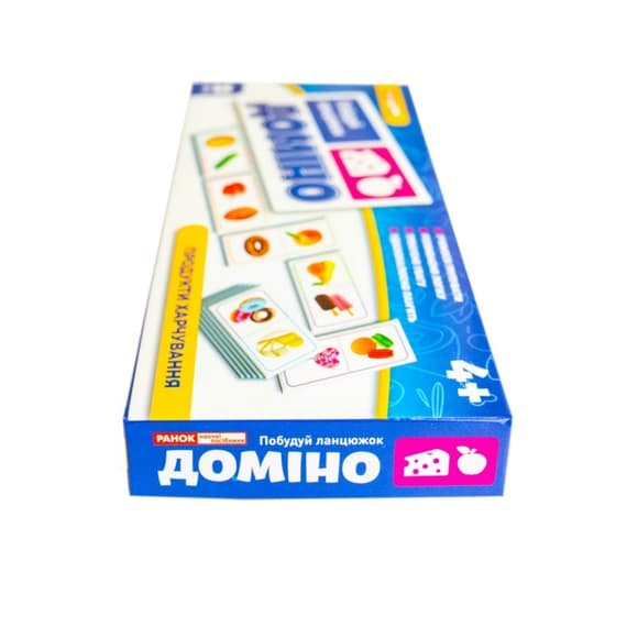 Детская настольная игра "Домино. Продукты питания" 10109169, 28 карт