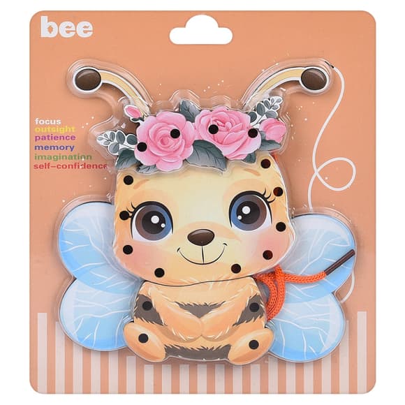 Деревянная игрушка-шнуровка "Пчелка" MD 0769(Bee) от 3 лет
