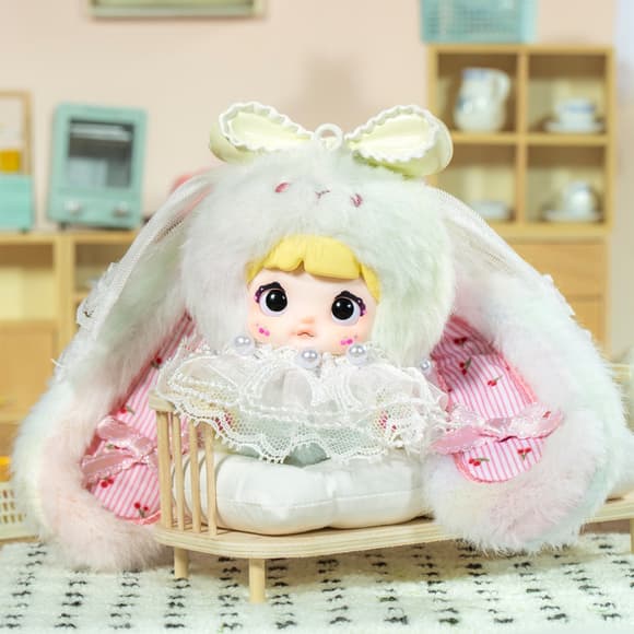 Коллекционная мягкая игрушка с кольцом "Зайчата" POP TOP HC023 серии "Nommi"