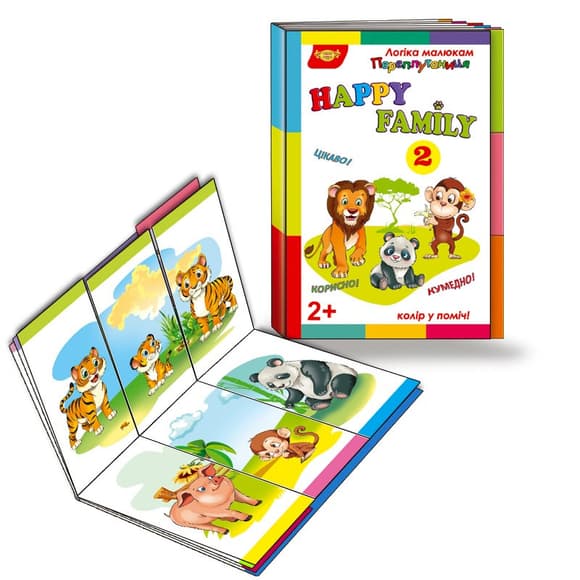 Детская развивающая кни жечка "Путаница Happy Family 2" 595128