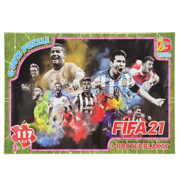 Детский пазл "FiFa" FI01 картон, постер, 117 элементов
