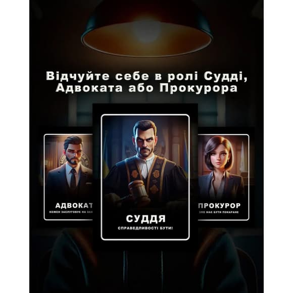 Настольная игра "Тихо, суд идет" DG002UA 48 карточек