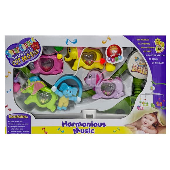 Музыка льный мобиль на кроватку "Harmonious music" M 1245-30A U/R, заводная