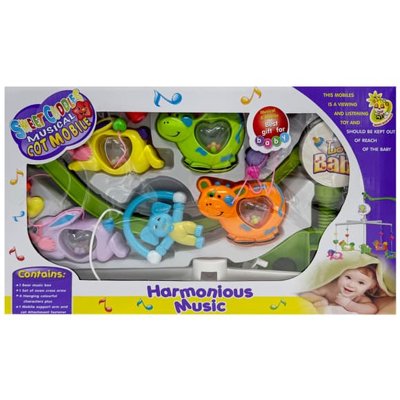 Музыка льный мобиль на кроватку "Harmonious music" M 1245-31B U/R, заводная