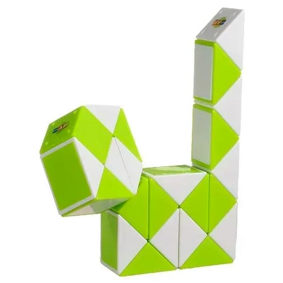 Пластиковая головоломка Змейка Рубика GREEN SCT404 зеленая