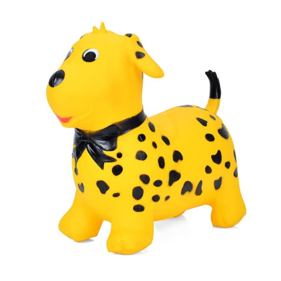 Детская игрушка-прыгун "Щеночек" MS 4160(Yellow) резина, до 20 кг