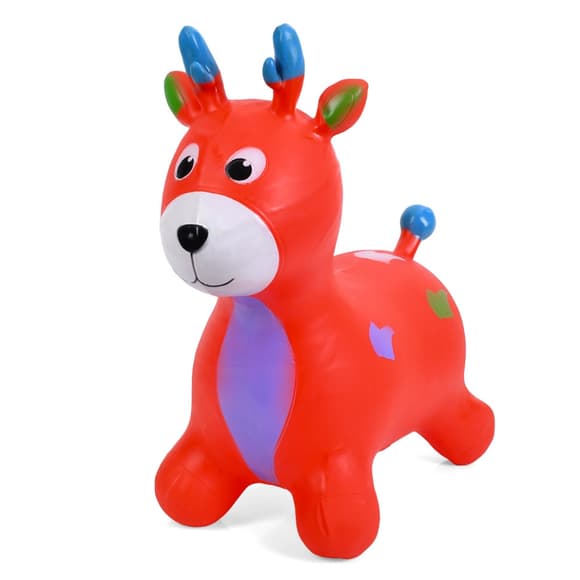 Детская игрушка-прыгун "Олененок" MS 3259(Red) резина, до 20 кг