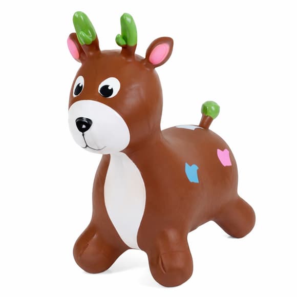 Детская игрушка-прыгун "Олененок" MS 3259(Brown) резина, до 20 кг