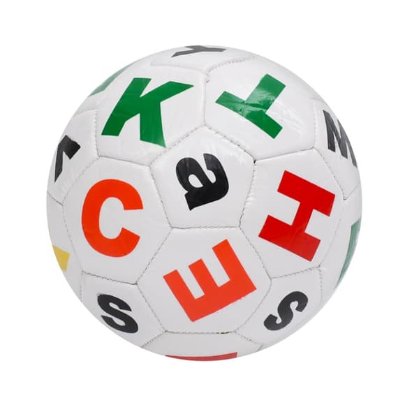 Мяч футбольный Alphabet MS 4833(White) размер №2, 90 г, в пакете