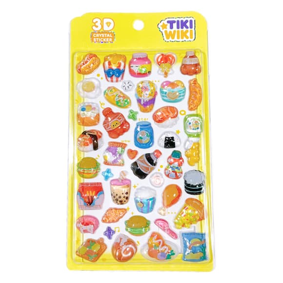 Набор 3D-наклеек "Тики вкусности" Tiki Wiki 51368 серии Crystal