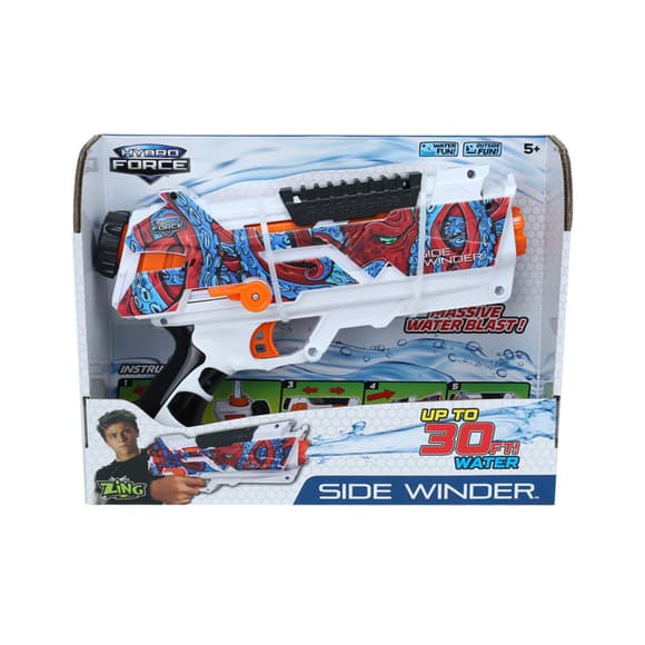 Игрушечный водный бластер SIDE WINDER Zing ZG658 серии "Hydro Force"