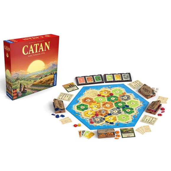 Настольная стратегическая игра CATAN R100UA от 10 лет, 3-4 игрока