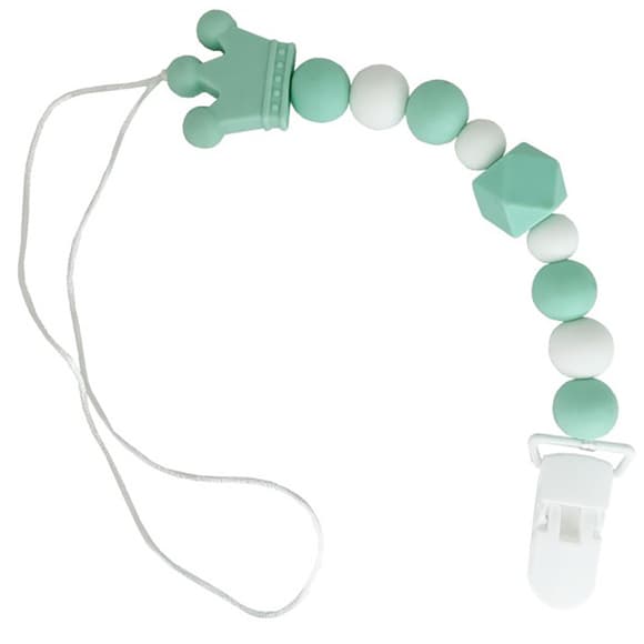 Цепочка для пустышки "Корона" MGZ-0511(Turquoise) силиконовая