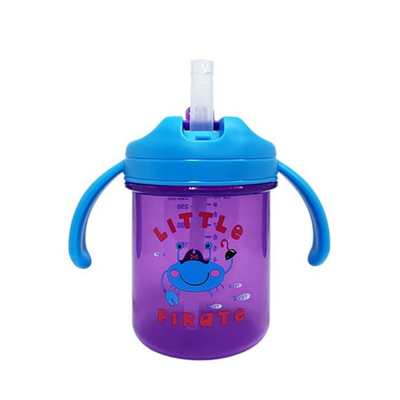 Детский поильник с трубочкой "Little pirate" MGZ-0335(Deep-Blue) 280 мл