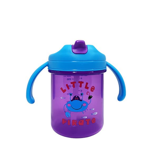 Детский поильник с трубочкой "Little pirate" MGZ-0335(Deep-Blue) 280 мл