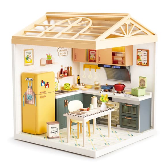 Конструктор-румбокс Кухня Mini House 8005-MH серии "Интерьер", со светом