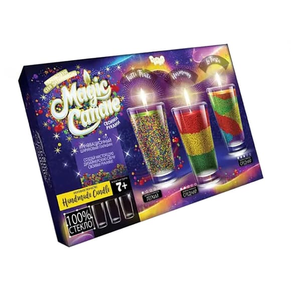 Комплект креативного творчества MAGIC CANDLE CRYSTAL 7320DT, 3 свечи в комплекте